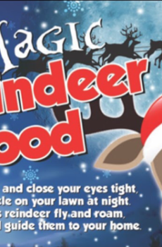 Reindeer Feed Label